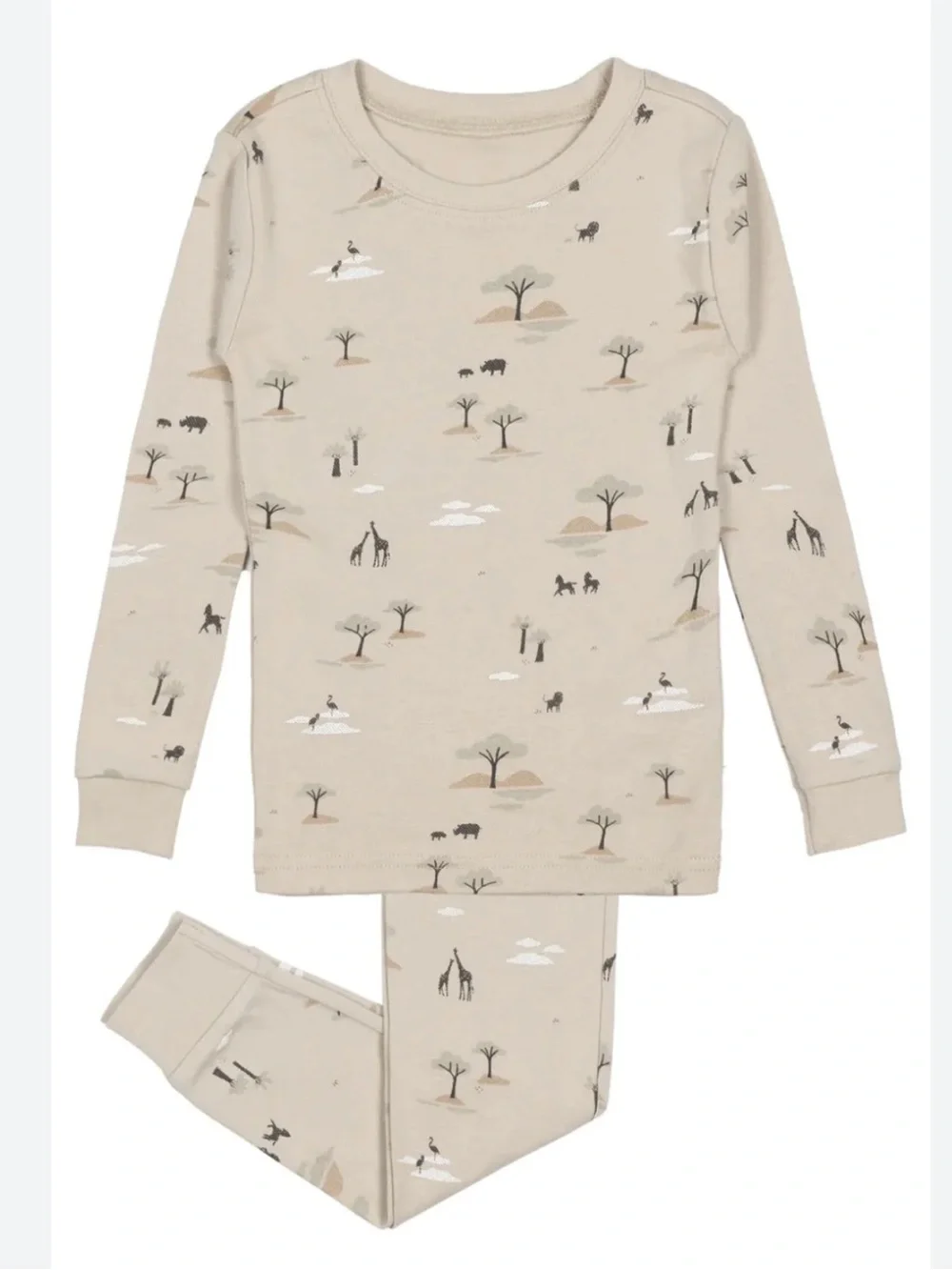 Petit Lem  2-Piece Serengeti-Print Pajama Set NWT